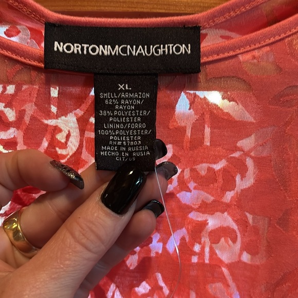 NWT NortonMcnaughton Pale Mandarin Shirt - Picture 5 of 5